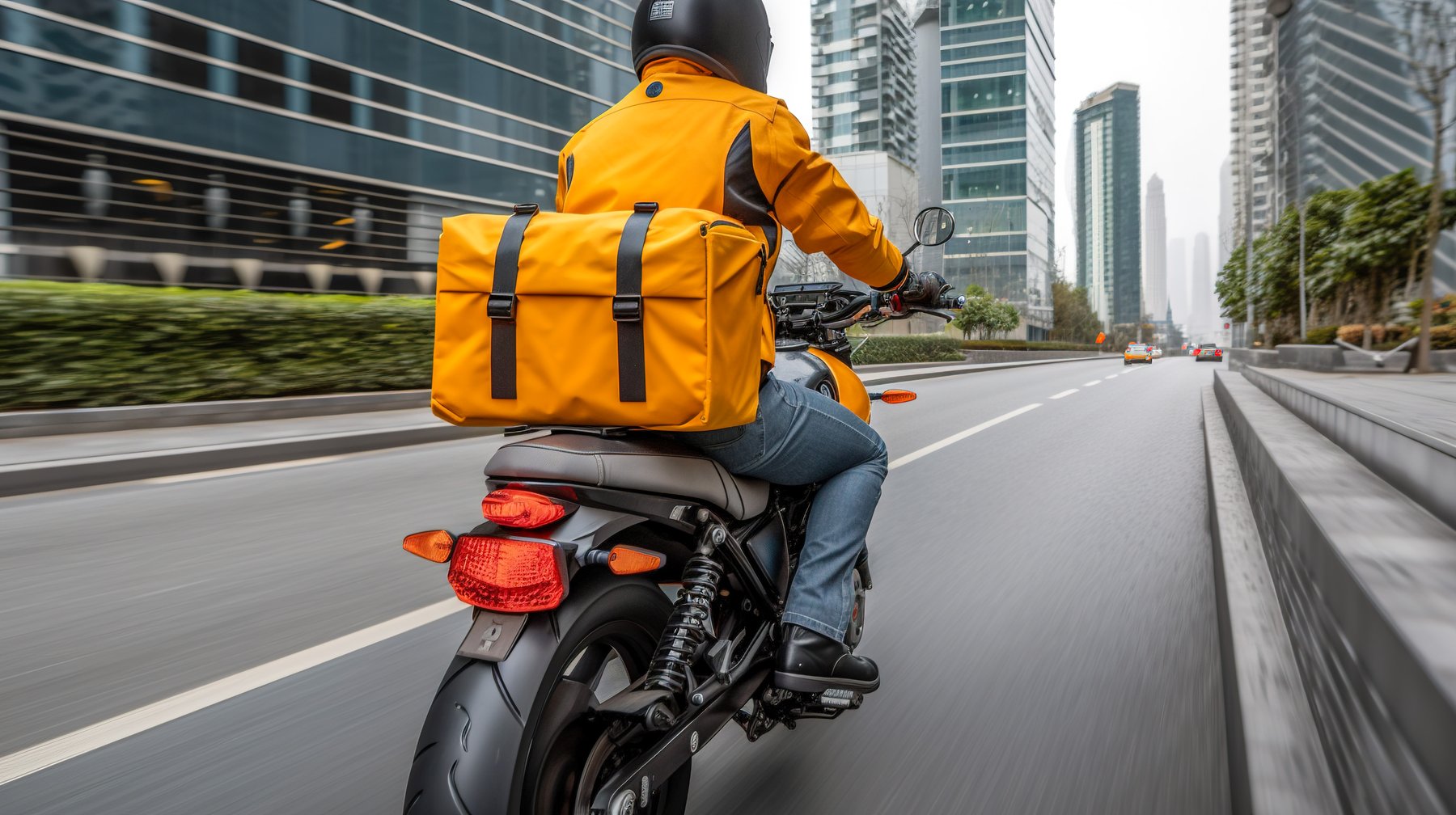 Motoboy entregador da Lopes Motoboy Transportadora em São Paulo